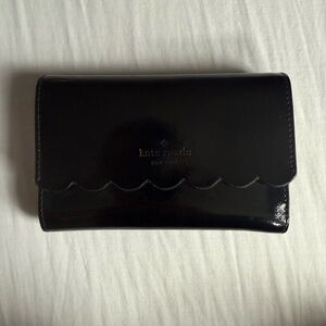 Kate Spade Glossy Black Clutch